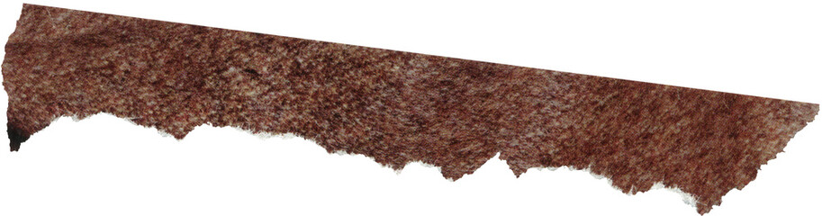 brown textured scrap of journal paper	
