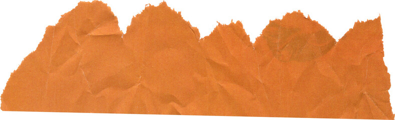 orange textured scrap of journal paper