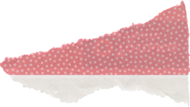 pink textured scrap of journal paper