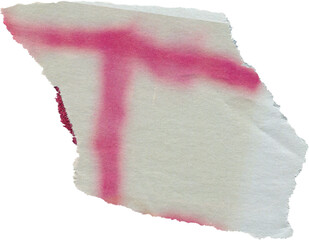 Light textured scrap of magazine paper
