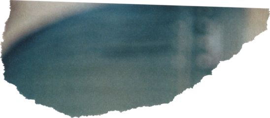 blue textured scrap of magazine paper	
