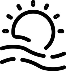 Weather Icon Pack Haze Sunrise