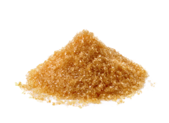 Brown sugar on transparent png