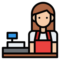cashier store sell payment icon