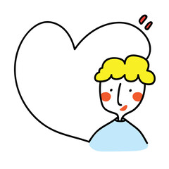 Heart cartoon cute cute
