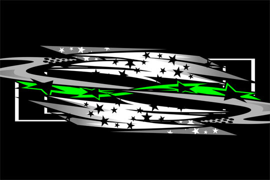 racing background vector design with a unique pattern, a combination of gray colors and star and line effects