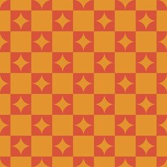 Abstract decorative shapes. Graphic textile texture in vintage style. Vector illustration.