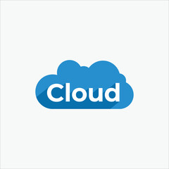cloud logo template vector symbol
