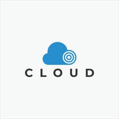 cloud logo template vector symbol
