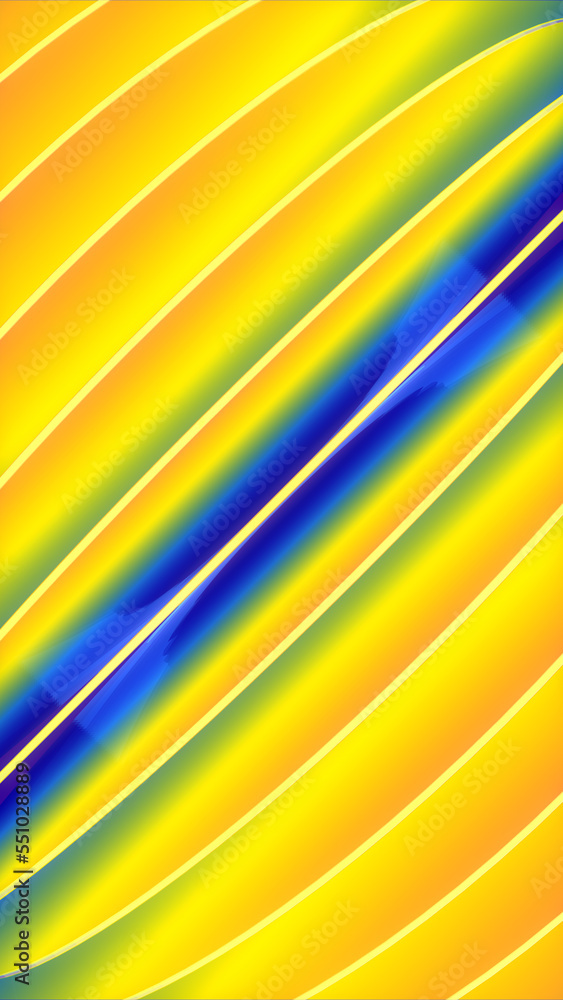 Aufkleber Luminous background with multicolored stripes. Abstract modern art design. Modern 3d rendering digital illustration
