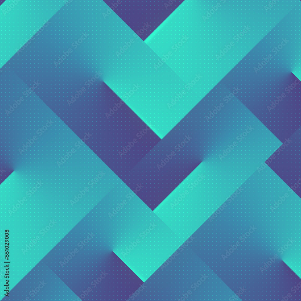 Aufkleber Geometric background with trendy neon color gradient. Art pattern design. 3d rendering digital illustration