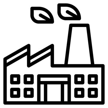 Eco Factory Clean Ecology Icon