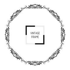 Frame, in the style of an ornament, template