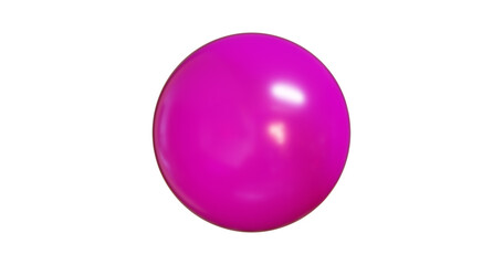 balloon birthday party celebration fun gift business circle isolated 3d render illustration 