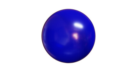 balloon birthday party celebration fun gift business circle isolated 3d render illustration 