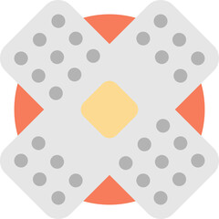 Bandage illustration in minimal style