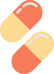capsule pill illustration in minimal style