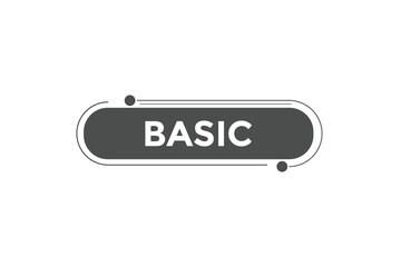 Basic button. web banner template Vector Illustration
