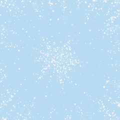 Falling snowflakes christmas background. Subtle