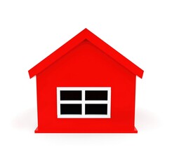 3d toy home concept , 3d rendering