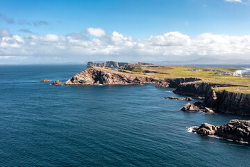 The cliffs and sea stacks on Tory Island, County Donegal, Ireland