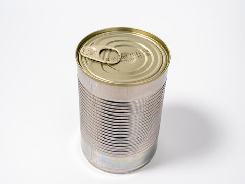 Canned doses on a white background. Canned food. Cans.
