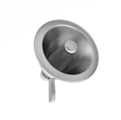 3d megaphone in white isolated background