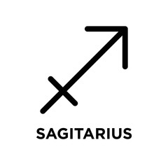 zodiac sagitarius icon vector design template in white background
