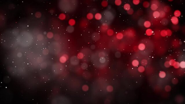 bokeh particles red black background video
