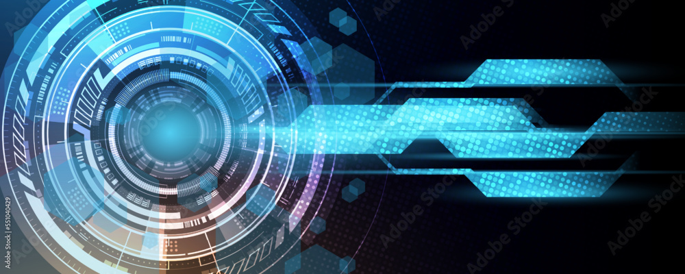 Aufkleber high tech computer technology concept background of communication