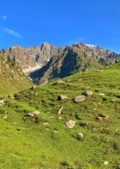 Fototapeta na wymiar landscape in the mountains of chore valley Pakistan 