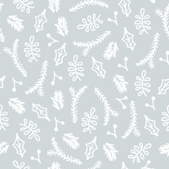 Pattern of winter plants. Winter picture.