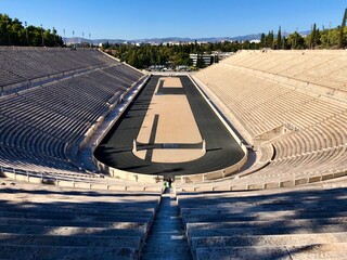 Panathinaiko Stadion in Athen (Griechenland) - obrazy, fototapety, plakaty
