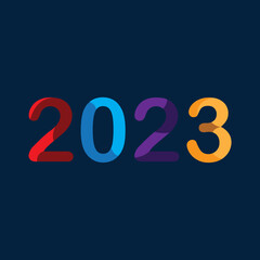 text background happy new year 2023 full colour.