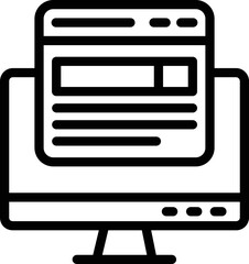 Search engine Vector Icon Design Illustration