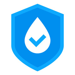 waterproof icon, water resistant logo