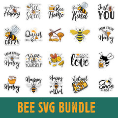 Bee SVG Sublimation Colorful Design