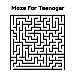 Maze Puzzle For Teenager