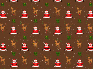 Christmas Cartoon theme Pattern Digital Paper