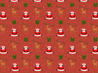 Christmas Cartoon theme Pattern Digital Paper