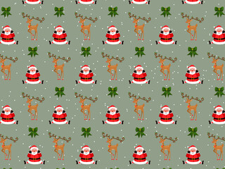 Christmas Cartoon theme Pattern Digital Paper
