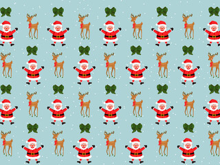 Christmas Cartoon theme Pattern Digital Paper