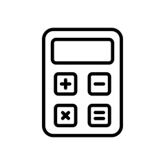 calculator icon vector design template simple and elegant