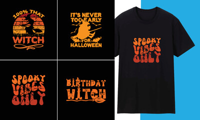 Halloween Typography , Party  , Halloween day , SVG , T shirt Design bundle 