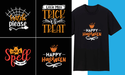 Halloween Typography , Party  , Halloween day , SVG , T shirt Design bundle 