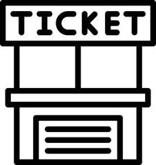 Ticket office Vector Icon Design Illustration