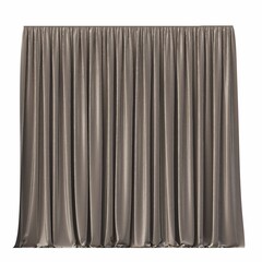curtain isolated on white background, interior furniture, 3D illustration, cg render
