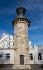 Fototapeta na wymiar The old Genovese lighthouse from Constanta city - Romania