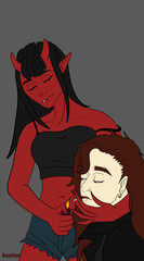 Lesbian couple. Blond and dark hair boys. LGBT. LGBTQ+. Two Girls. Pride. LGBT couple people illustration. LGBTQ community, young homosexual lover characters kissing and hugging.