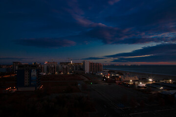 Evening landscape from the Mamaia Nord resort - Romania